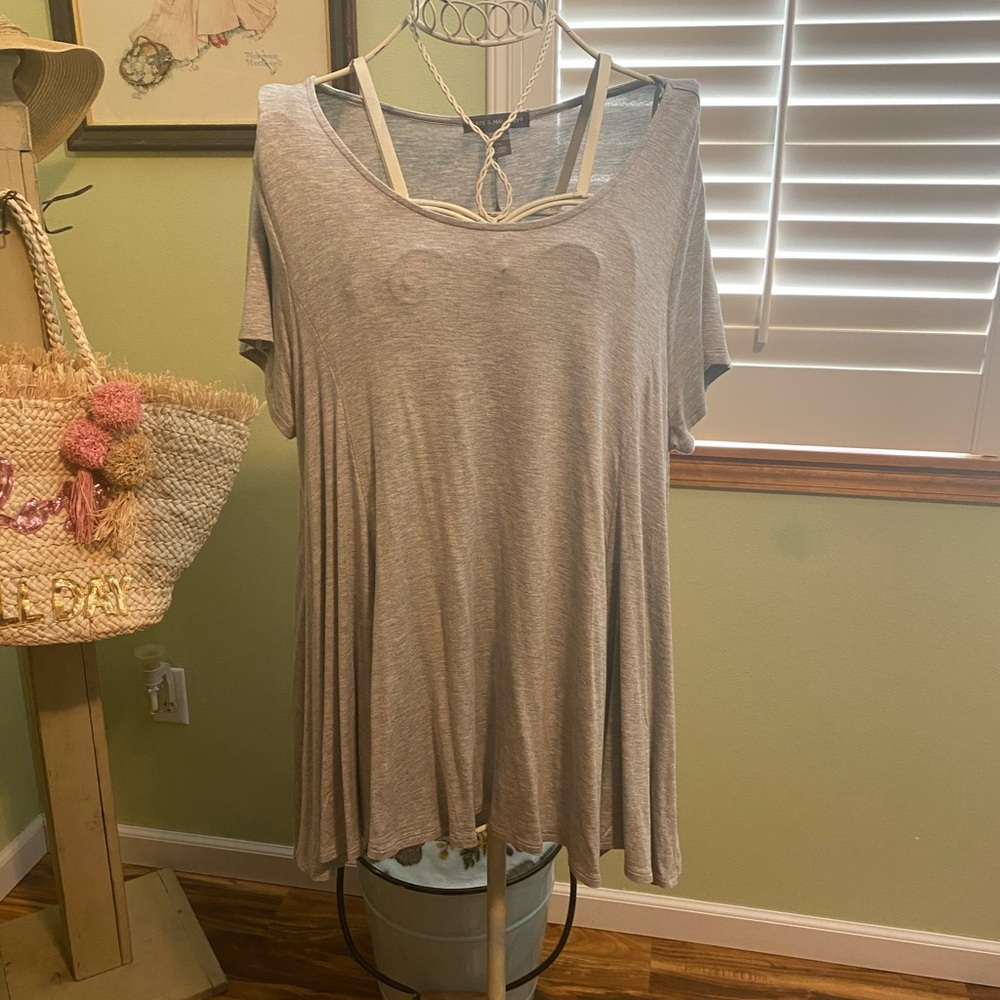 Kate & Mallory Grey Knit Tunic